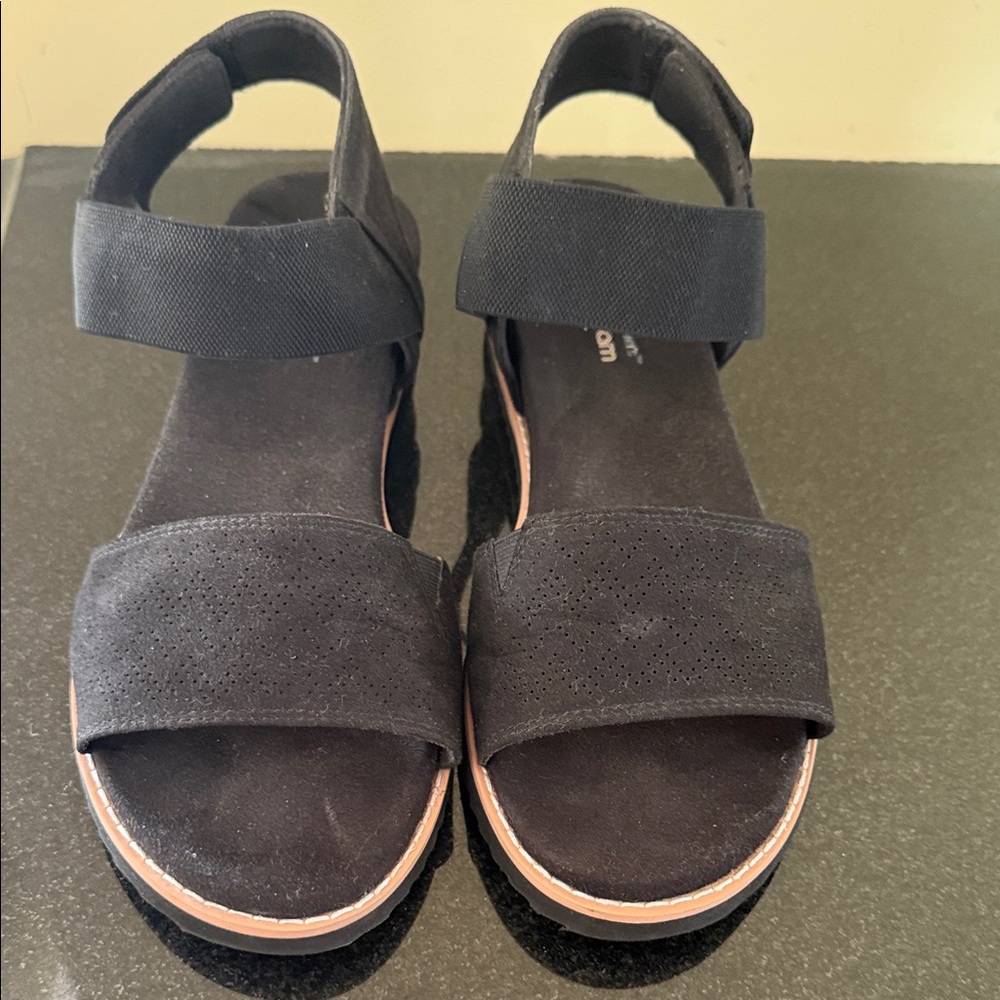 BOBS from Skechers Black Strap Sandals